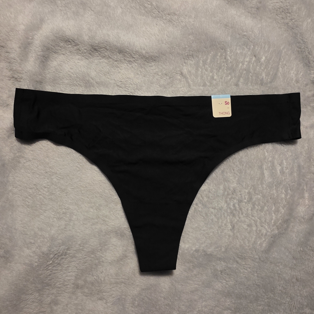 SO Black Thong